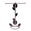 Rose Flower Shape Iron 32-Hook Necklace/Bracelet Jewelry Organizer Display Rack NDIS-K002-01R-3