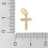 Rack Plating Brass Micro Pave Clear Cubic Zirconia Pendants KK-Z060-04G-01-3