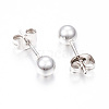 304 Stainless Steel Stud Earrings EJEW-H353-03S-5MM-2