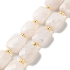 Natural Rainbow Moonstone Beads Strands G-H061-A12-01-1