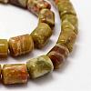 Column Natural Dragon Blood Jasper Beads Strands G-K070-11-3