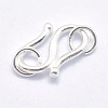 925 Sterling Silver S Shape Clasps STER-I013-36S-2