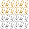 36Pcs 2 Colors Alloy Swivel Clasps PURS-CN0001-11-7