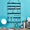 Iron Wall Earring Organizer ODIS-WH0029-35-2