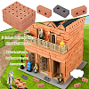 Olycraft 2 Colors Polymer Clay Mini Wall Bricks AJEW-OC0005-03B-4