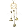 Iron Witch Bells for Door Knob for Protection HJEW-JM02202-1