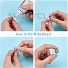 SUNNYCLUE DIY Finger Rings Making Kits DIY-SC0020-61-9