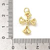 Brass Micro Pave Clear Cubic Zirconia Pendants KK-M297-10G-3