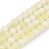 Frosted Crackle Glass Beads Strands GLAA-U001-8mm-M11-1