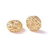 Brass Hollow Abacus Beads KK-P226-13CG-1