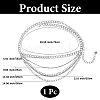 Iron Crystal Rhinestone Multi-Strand Twisted Chain Waist Chains for Women AJEW-WH20067-043P-2
