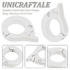 Unicraftale 3Pcs 304 Stainless Steel Fold Over Clasps STAS-UN0037-48-5