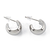 Brass Stud Earrings ZIRC-P088-05-2