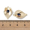 Brass Cubic Zirconia Pendants KK-H482-12G-02-2