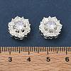 Brass Micro Pave Cubic Zirconia Beads CU-CBA3F77-04S-01-3