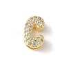 Brass Micro Pave Clear Cubic Zirconia Initial Multi-strand Links KK-S520-01G-03-1