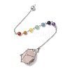 304 Stainless Steel Chain Macrame Pouch Empty Stone Holder Dowsing Pendulums HJEW-JM02327-02-4