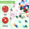 20Pcs Round Imitation Cat Eye Resin Beads RESI-YW0004-43A-3