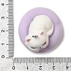 Flocking Resin Sleeping Pendants RESI-D072-02C-3