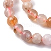 Natural Cherry Blossom Jasper Beads Strands G-B130-6mm-02-4