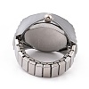 201 Stainless Steel Stretch Watchband Finger Ring Watches WACH-G018-03P-06-2