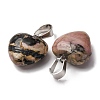 Natural Rhodonite Pendants G-I311-A14-3