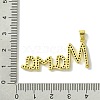 Mother's Day Real 18K Gold Plated Brass Micro Pave Random Color Cubic Zirconia Pendants KK-H472-06B-G02-3