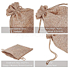 Burlap Packing Pouches Drawstring Bags ABAG-BC0001-04-5