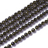 Natural Golden Sheen Obsidian Beads Strands G-F596-17-4mm-1