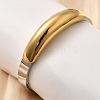 304 Stainless Steel Hinged Bangles for Women BJEW-C091-02E-GP-2