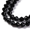 Natural Black Onyx(Dyed & Heated) Beads Strands G-C171-E04-01-4