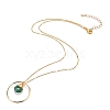 Teardrop Glass Beads Pendant Necklaces NJEW-JN03205-04-2