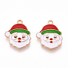 Christmas Theme Alloy Enamel Pendants ENAM-N056-403G-1