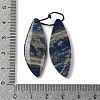 2Pcs Natural Lapis Lazuli Pendants G-A228-02D-3