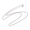 Anti-Tarnish Rhodium Plated 925 Sterling Silver Wheat Chains Necklace for Women STER-I021-07P-5