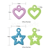 32Pcs 8 Style Spray Painted Alloy Pendants X1-FIND-LS0001-59-3