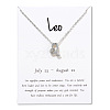 Twelve Constellations Alloy Pendant Necklaces WG2D4F2-20-1