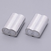 Aluminum Alloy Tube Beads ALUM-WH0165-01B-1