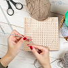 Square Wooden Crochet Blocking Board DIY-WH0387-44-6
