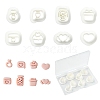 8 Pcs 8 Styles Polymer Clay Earring Cutters Kit ST-CJ0043-094-1