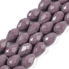 Opaque Solid Color Imitation Jade Beads Strands GLAA-N005-P4mm-D09-1