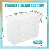20Pcs Plastic Packing Boxes with Hinged Lid CON-GO0001-09-2