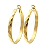 304 Stainless Steel Hoop Earrings for Women EJEW-C096-43G-01-2