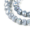 Anti-Tarnish Electroplate Rondelle Glass Beads Strands EGLA-T021-4mm-17-10-4