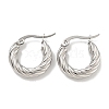 304 Stainless Steel Hoop Earring EJEW-F257-20P-01-1