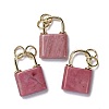 Natural Rhodonite Pendants G-P453-01G-I-RS-1