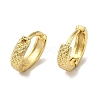 Textured Brass Huggie Hoop Earrings for Women EJEW-C097-06E-G-1