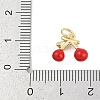 Brass Enamel Charms KK-Q028-34G-3