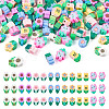  210Pcs 7 Style Handmade Polymer Clay Beads HUDU-TA0001-01-10