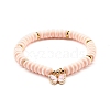 Butterfly Alloy Enamel Charm Bracelet for Teen Girl Women BJEW-JB06917-2